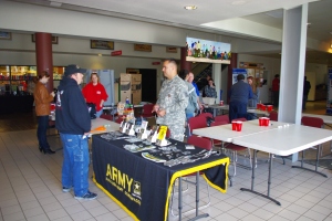 The U.S. Army came to PVCC to celebrate the weeklong Veterans Day event.